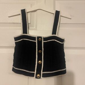 Never worn quilt crop top